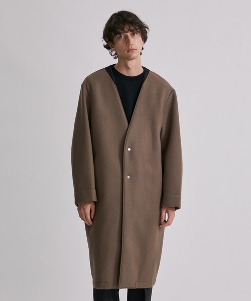 UNITED TOKYO（ユナイテッドトウキョウ） ノーカラーコート 3 ブラウン