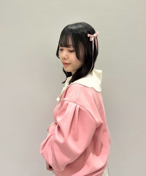 F i.n.t（フィント） トレーナー スウェット マーガレット衿ハーフ