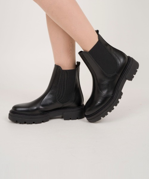 eness（エネス） ショートブーツ 37 ブラック レディース : ZOZOTOWN