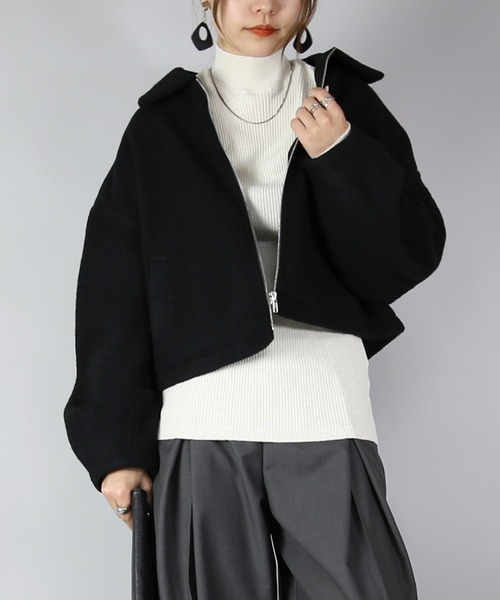 「and it_」 ブルゾン M ブラック レディース_画像4