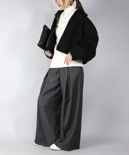 「and it_」 ブルゾン M ブラック レディース_画像5