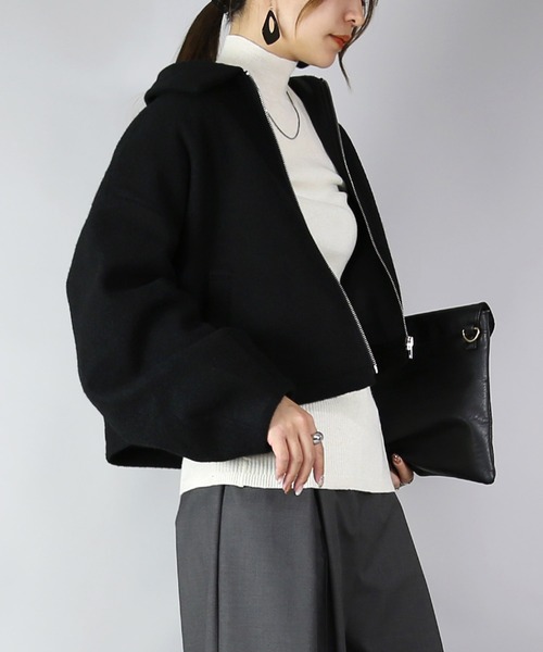 「and it_」 ブルゾン M ブラック レディース_画像7