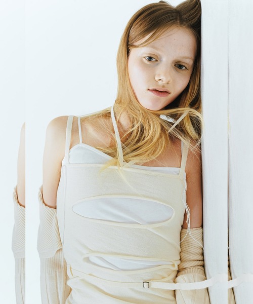VIAVANDA キャミソール LAYERED KNIT CAMISOLE : ZOZOTOWN Yahoo!店