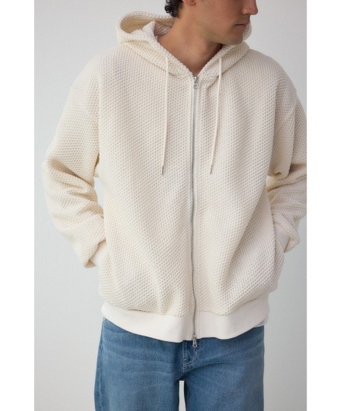 AZUL BY MOUSSY パーカー メッシュオーバージップフーディー