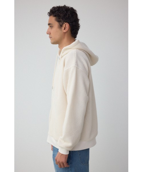 AZUL BY MOUSSY パーカー メッシュオーバージップフーディー