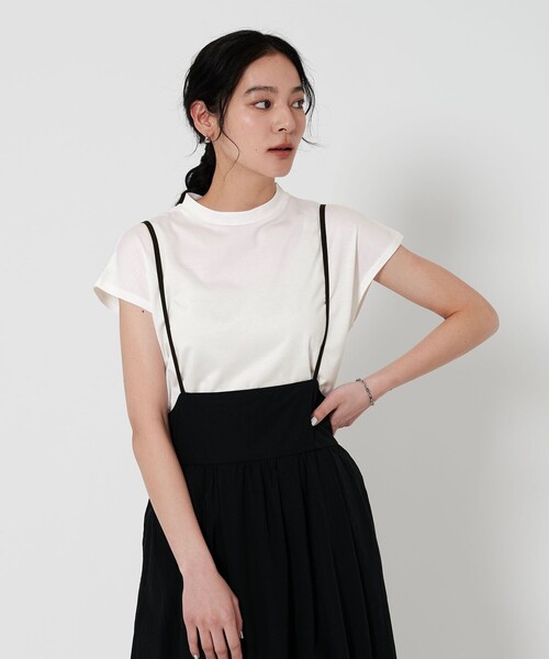 tシャツ クルーネック フレンチスリーブ カットソー レディース BEAUTY＆YOUTH UNITED ARROWS tシャツ クルーネック フレンチ