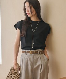 BEAUTY＆YOUTH UNITED ARROWS tシャツ クルーネック フレンチスリーブ 