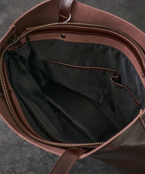 【極美品】テットオム メンズ トートバッグ ビジネス レザー 大容量 ブラック TETE HOMME トートバッグ A4サイズ収納 スマート レザートート