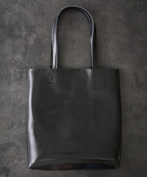 未使用品】TETE HOMME テットオム クロコ型押し カウレザートート