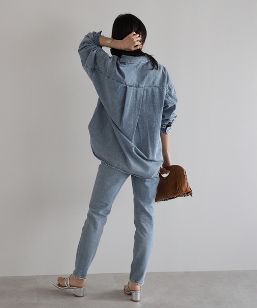 Bonjour Sagan（ボンジュールサガン） ブラウス シャツ シルバーボタン