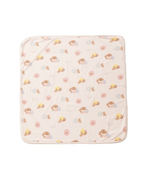 GELATO PIQUE クマ柄・アイスクリーム柄ブランケット 約70×70cm GELATO PIQUE クマ柄・アイスクリーム柄ブランケット 約70×70cm