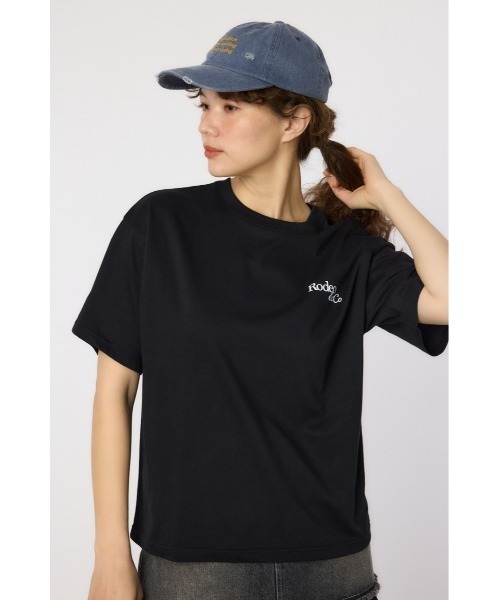 RODEO CROWNS WIDE BOWL tシャツ Flower Logo Embroidery T