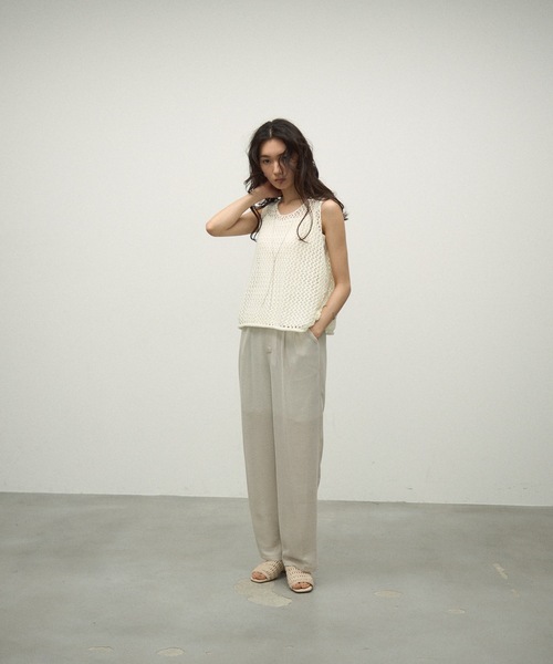 ベスト ジレ Mesh Knit Vest / メッシュニットベスト レディース