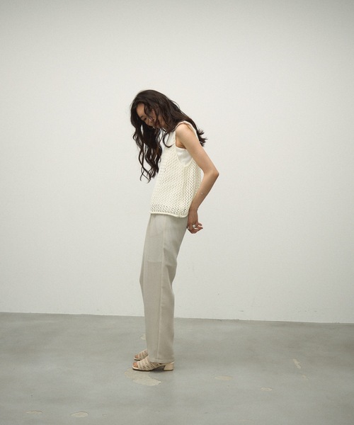 美品L'Appartement Knit Vestニットベスト ベージュ L'Appartement Knit Vest ベージュ