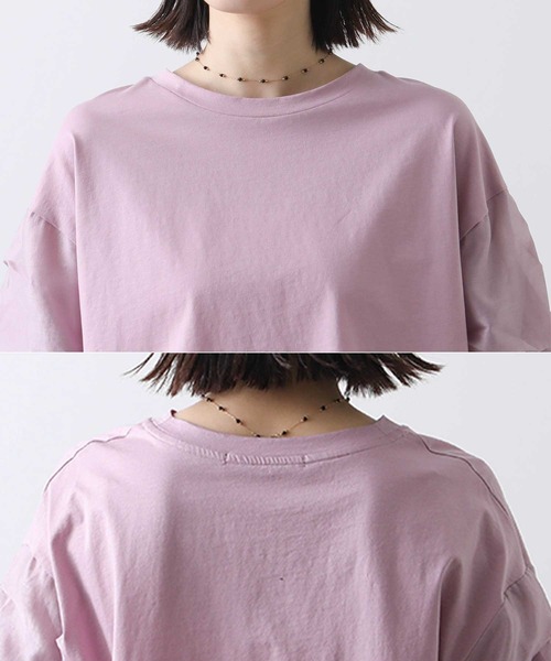タグ付未使用Gready Brilliant シアータックパフカットソー　ピンク Gready Brilliant tシャツ シアータックパフカットソー