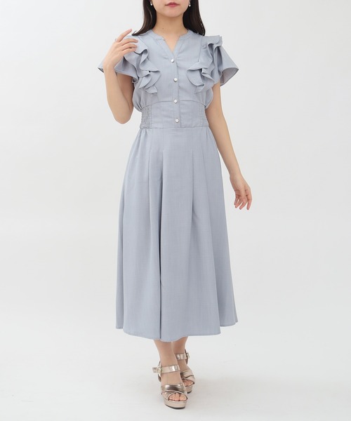 ラッフルフリル ワンピース ラッフルフリルフラワーワンピース | PROPORTION BODY DRESSING