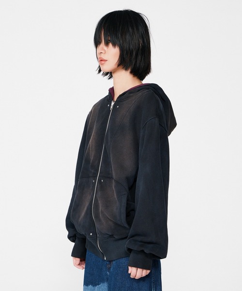 パーカー BLEACH DYE REVERSIBLE PARKER レディース BEEDEN パーカー BLEACH DYE REVERSIBLE PARKER レディース
