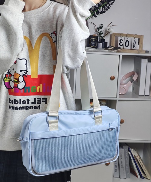 某大学のボストンバッグ ボストンバッグ スクールボストン痛バッグ 通学 レディース : ZOZOTOWN