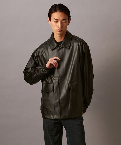 羊革、カルバンクラインジャケット Calvin Klein - 【美品】カルバンクライン レザージャケット