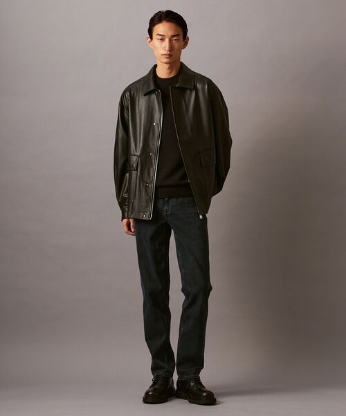 羊革、カルバンクラインジャケット Calvin Klein - 【美品】カルバンクライン レザージャケット
