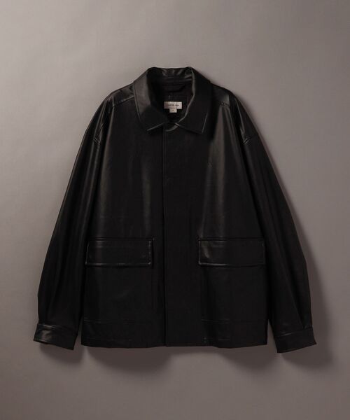 【新品タグ付】CKレザー風ジャケット Calvin Klein シャツ フェイクレザー ジャケット メンズ