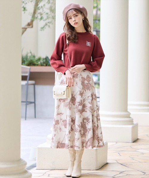 「SWINGLE」 長袖ニット MEDIUM イエロー レディース_画像8