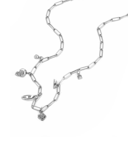 DIESEL ネックレス ディーゼル アクセサリー メンズ シルバー