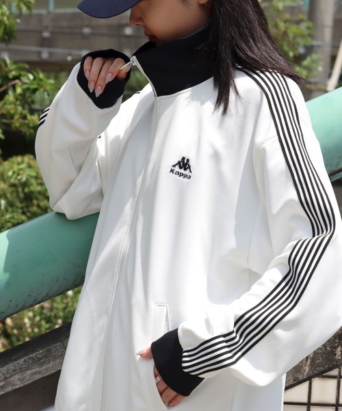 Kappa - KAPPA ITALIA 防風トラックジャケット／WHITE／Mサイズ Kappa 「Kappa」 ジャージブルゾン M ホワイト系その他 メンズ
