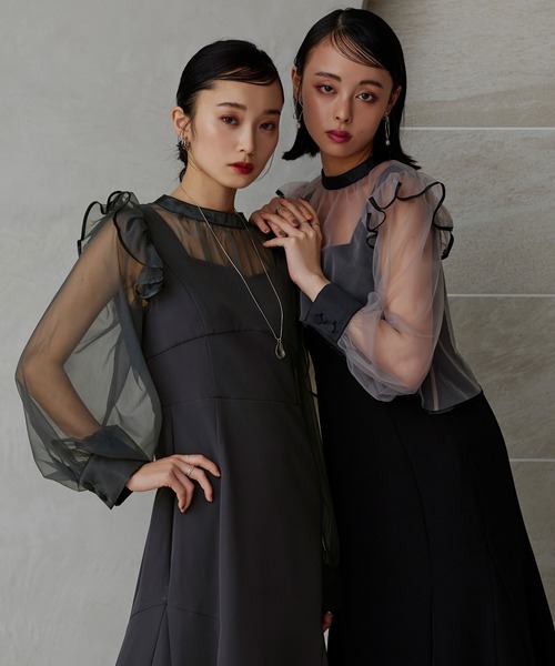 RUIRUE BOUTIQUE ２WAYコンビワンピース　チャコールグレー　Ｓ RUIRUE BOUTIQUE 「RUIRUE BOUTIQUE」 コンビワンピース S