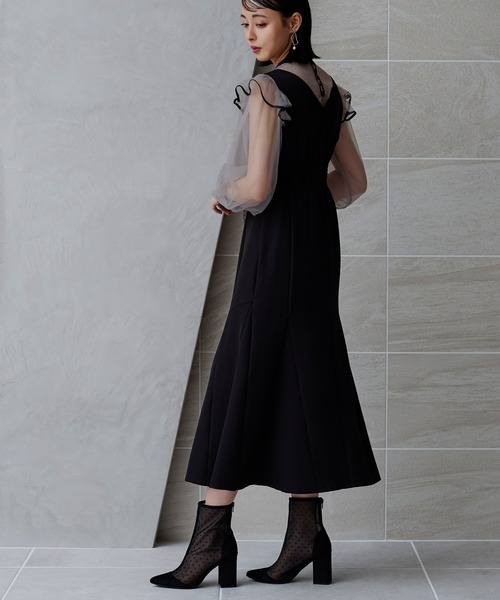 RUIRUE BOUTIQUE ２WAYコンビワンピース　チャコールグレー　Ｓ RUIRUE BOUTIQUE 「RUIRUE BOUTIQUE」 コンビワンピース S