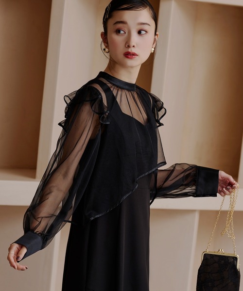 RUIRUE BOUTIQUE ２WAYコンビワンピース　チャコールグレー　Ｓ RUIRUE BOUTIQUE 「RUIRUE BOUTIQUE」 コンビワンピース S