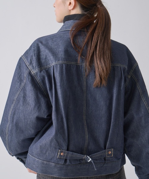 ダウンコート ダウンジャケット 「miffew/ ミフュー」DENIM DOWN JACKET レディースの画像