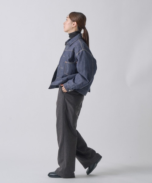 ダウンコート ダウンジャケット 「miffew/ ミフュー」DENIM DOWN JACKET レディースの画像