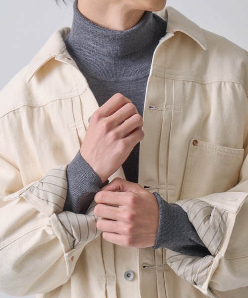 ダウンコート ダウンジャケット 「miffew/ ミフュー」DENIM DOWN JACKET レディースの画像