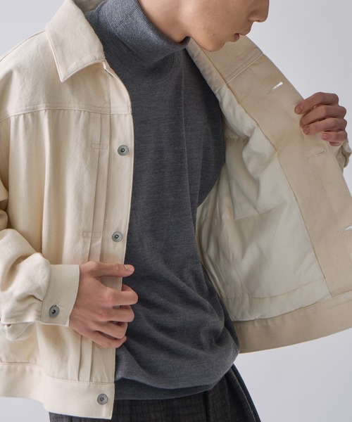 ダウンコート ダウンジャケット 「miffew/ ミフュー」DENIM DOWN JACKET レディースの画像