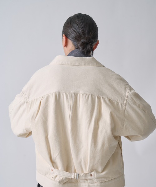 ダウンコート ダウンジャケット 「miffew/ ミフュー」DENIM DOWN JACKET レディースの画像