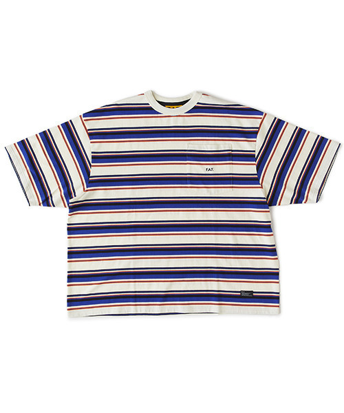 F.A.T. オーバーサイズTシャツ 半袖 Tシャツ FAT ANIMALS 接触冷感 総柄クジラマーク クルー