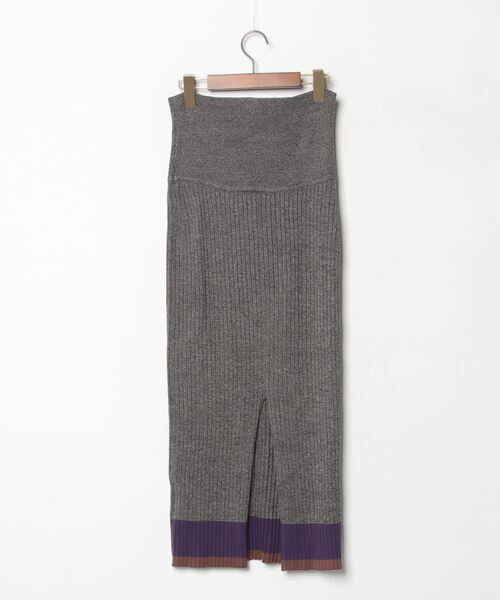 「CITY」 ニットスカート 1 グレー レディース_画像2