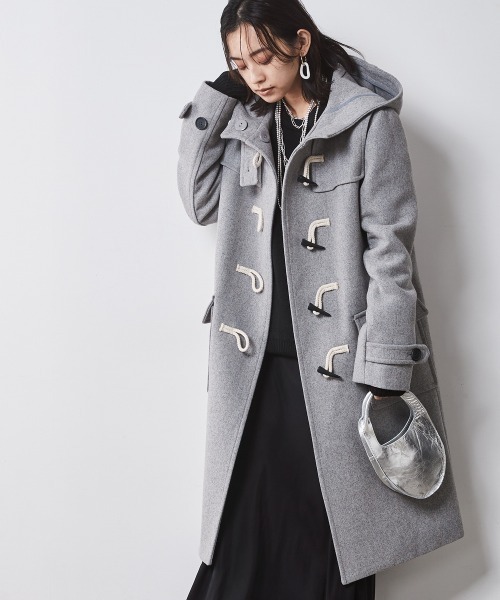 ヒステリックグラマー✖️London Tradition ダッフルコート グレー LONDON Tradition（ロンドントラディション） レディース ロング