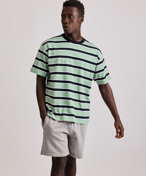 Saturdays NYC（サタデーズ ニューヨークシティ） tシャツ Mesh Border