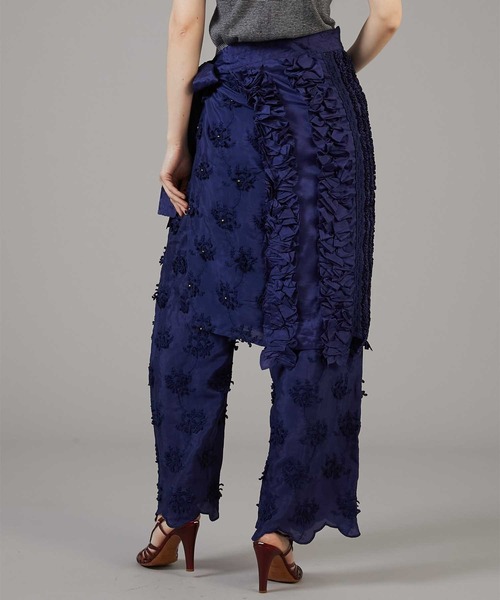 crinkle crinkle crinkle エプロンスカート crinkle スカート 「crinkle crinkle」frill rayon shantung