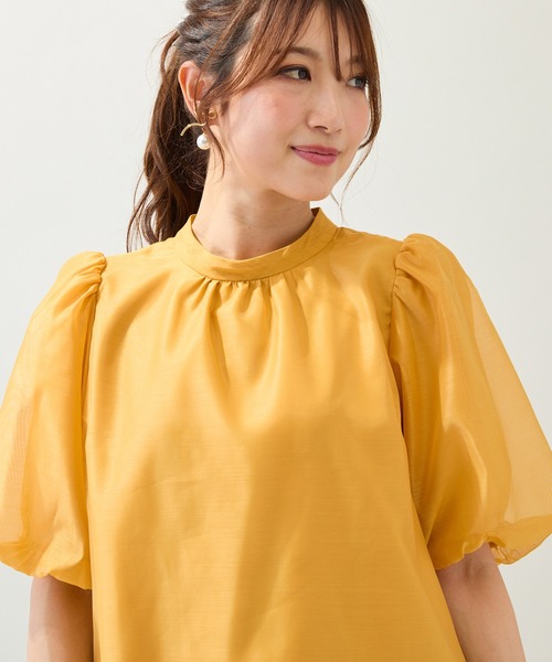 「Rose Tiara」 半袖ブラウス 38 ベージュ レディース Rose Tiara 「Rose Tiara」 半袖ブラウス 46 ベージュ