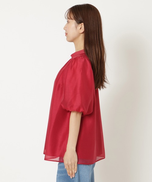 「Rose Tiara」 半袖ブラウス 38 ピンク レディース Rose Tiara｜【手洗いOK】ピンタックフリルブラウス | Rakuten