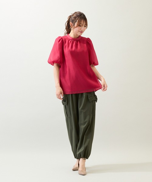 「Rose Tiara」 半袖ブラウス 38 ブラック レディース Rose Tiara ブラウス シャツ with M-StyleLuxe / 2WAYブラウス