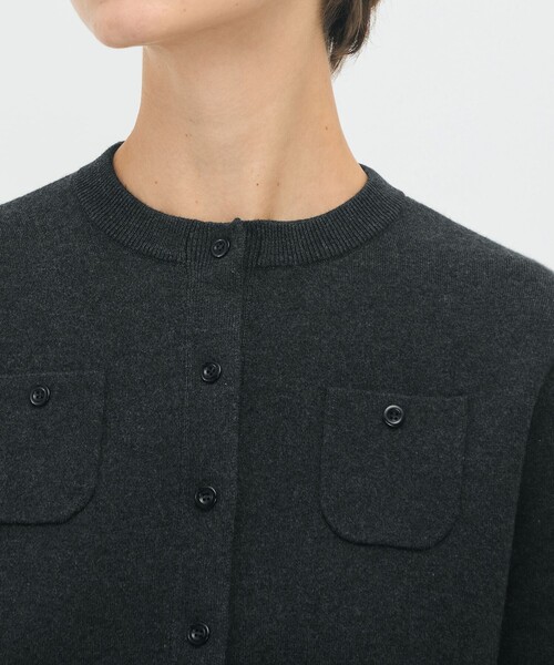 「CABaN」 ニットカーディガン X-SMALL チャコールグレー レディース CABaN 「CABaN」 ニットカーディガン X-SMALL チャコールグレー