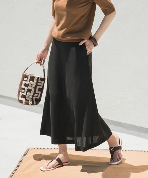 URBAN RESEARCH DOORS（アーバンリサーチドアーズ） スカート 麻混