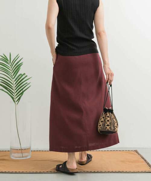 URBAN RESEARCH DOORS（アーバンリサーチドアーズ） スカート 麻混