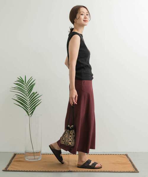 URBAN RESEARCH DOORS（アーバンリサーチドアーズ） スカート 麻混