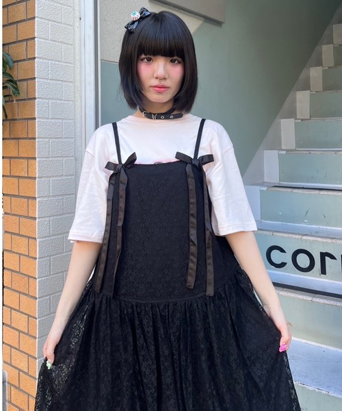 ワンピース candy MESH CAMISOLE ワンピース（ワンピース）｜Candy Stripper