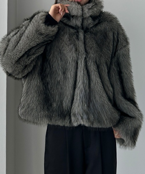 Louere（ルエレ） ステンカラーコート コート 2wayカラーフェイク